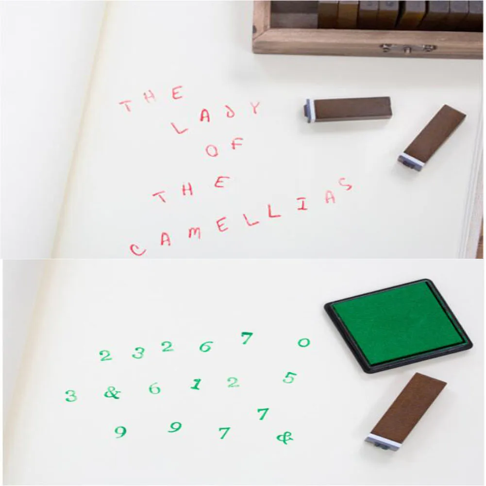 Рисунок 4 - Деревянная печать + письмо на английском