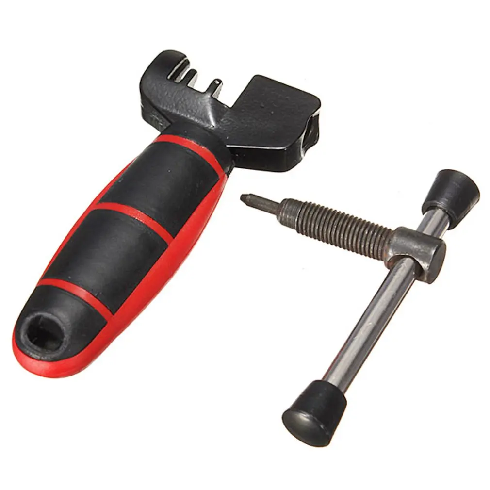 

Sturdy Portable Mountain Bike Chain Cutter Chain Removal Tool Red Handle Chain Cutter Bicycle Repair Tool