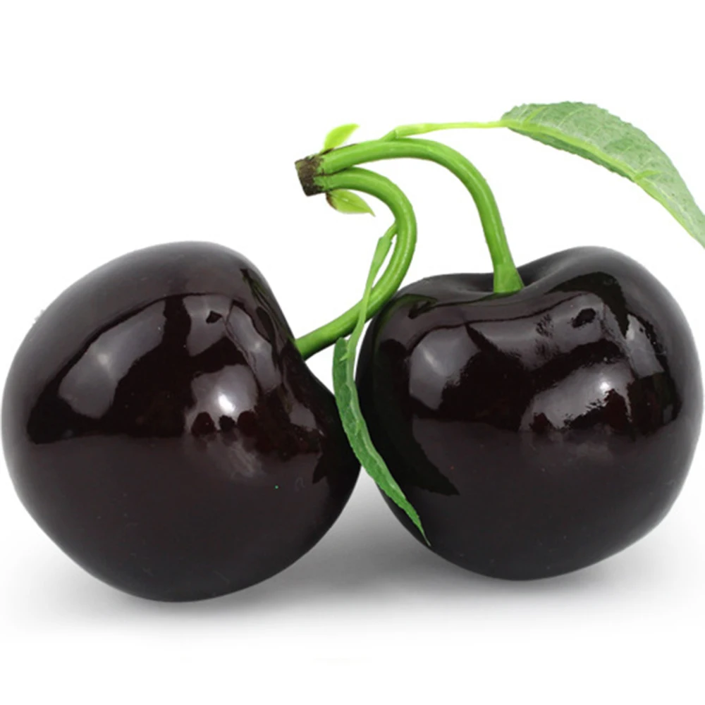 

Simulation Fruit Cherries Realistic And Beautiful Dia 10cm Toy Artificial Fruits Foam Photography Double Cherry Ornaments
