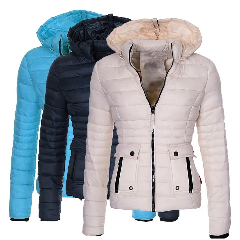 Women Down Coat Fabulous Skin-friendly Solid Color Casual Winter Down Coat for Shopping  Winter Down Coat  Winter Jacket