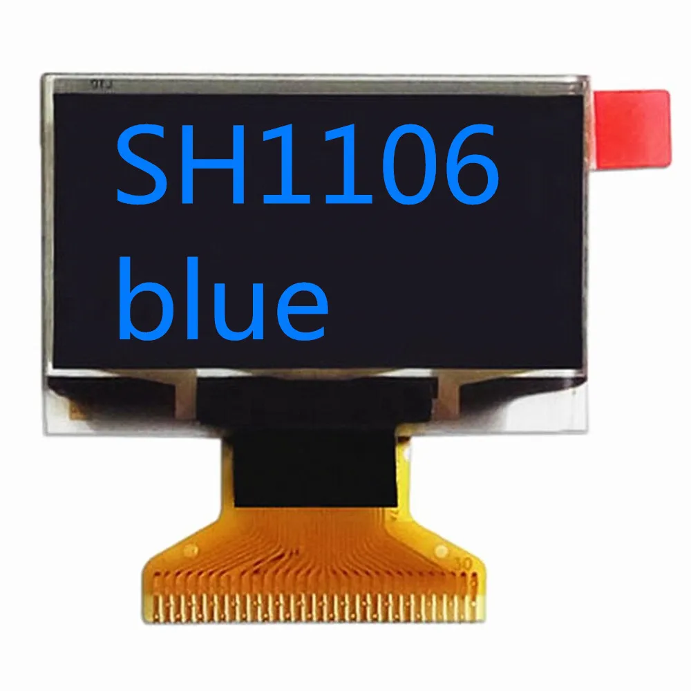 SH1106-blue 1,3 дюймовый oled-дисплей 12864 ЖК-экран для arduino 30PIN сварочный Белый Синий sh1106 SSD1306 1," oled-дисплей - Цвет: SH1106-blue