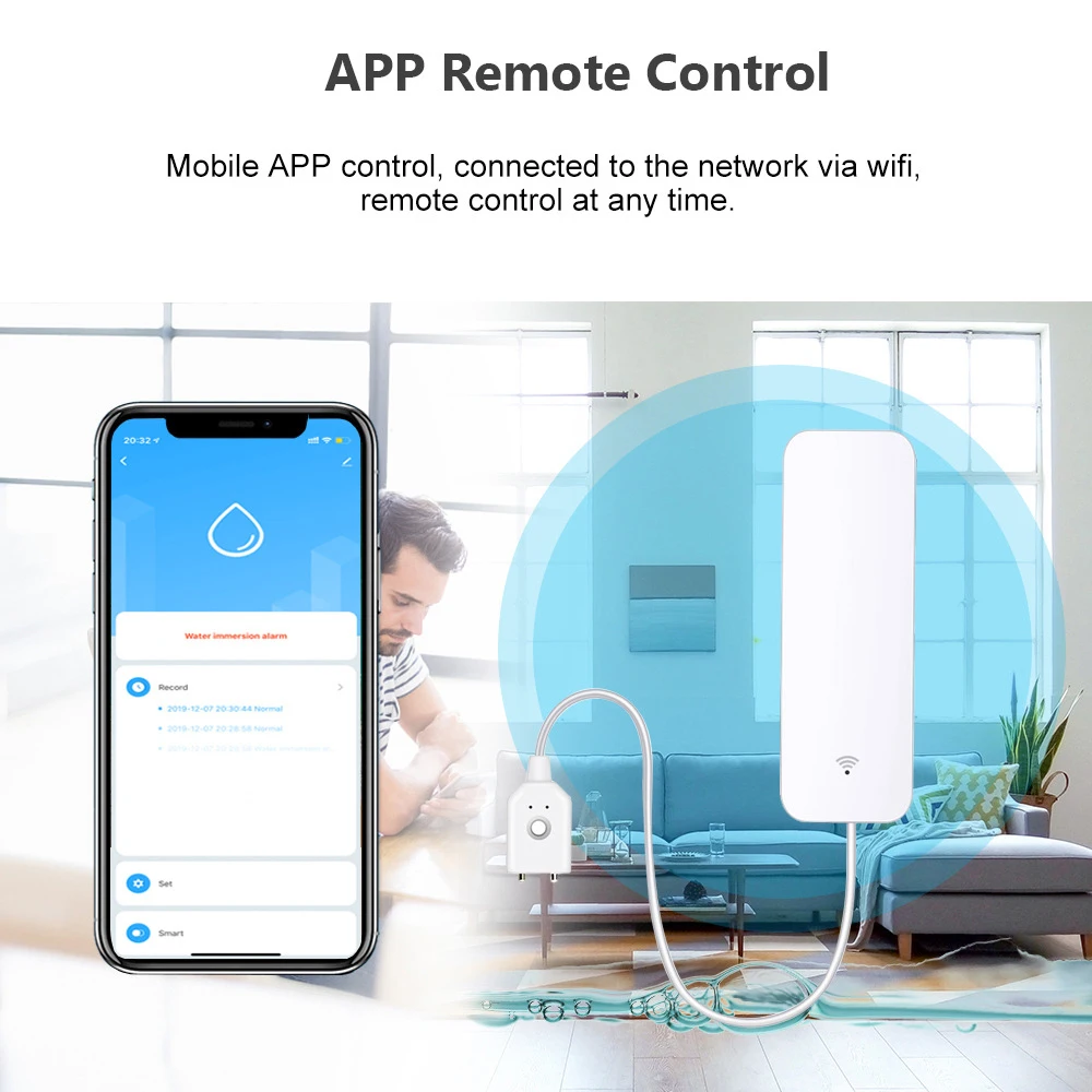 Wi-Fi воды утечки Беспроводной интеллигентая (ый) Управление Наводнение