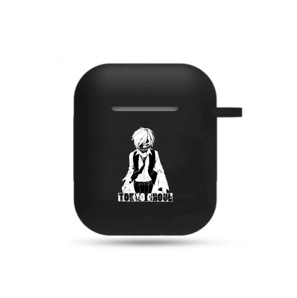 

Чехол для наушников Apple AirPods 2 1 из мягкого силикона с японским аниме токийский гуль аксессуары для беспроводных наушников чехол для наушнико...