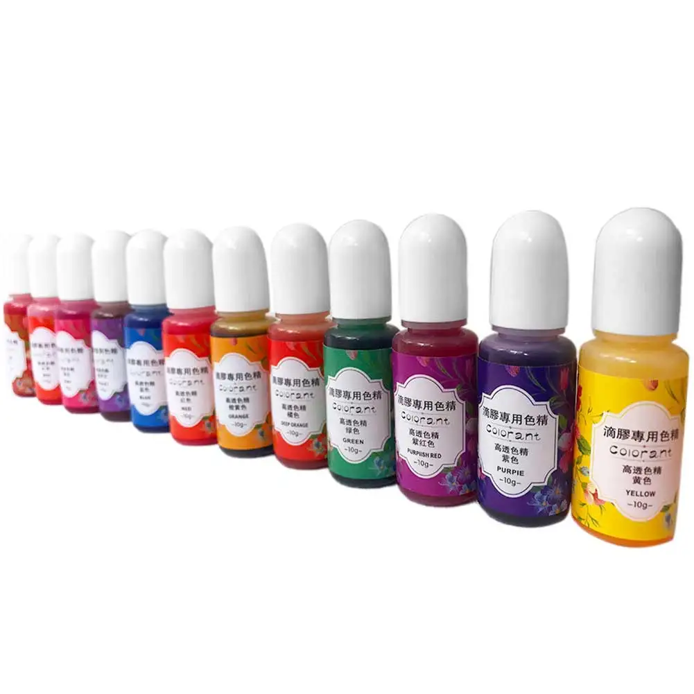 Жидкий 13 цветов краситель без запаха домашний смоляный пигмент поделки своими