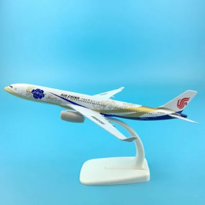 20 см 1:300 масштаб Airbus Boeing Airlines самолеты самолет сплав модель игрушки коллективные детские игрушки F коллекции - Цвет: Air China blue