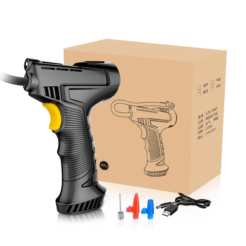 

120W Wireless Digital Inflatable Pump Rechargeable Air Compressor Portable Air Pump Car Auto Bicycle Tire Inflator Equipment