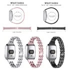 Ремешок для смарт-часов Fitbit Versa 2 Lite, стразы из сплава металлический браслет, для женщин и девочек