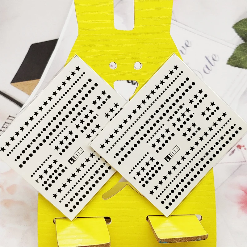 2 Стикеры для ПК дизайна ногтей с клетчатым узором полосками украшение маникюр