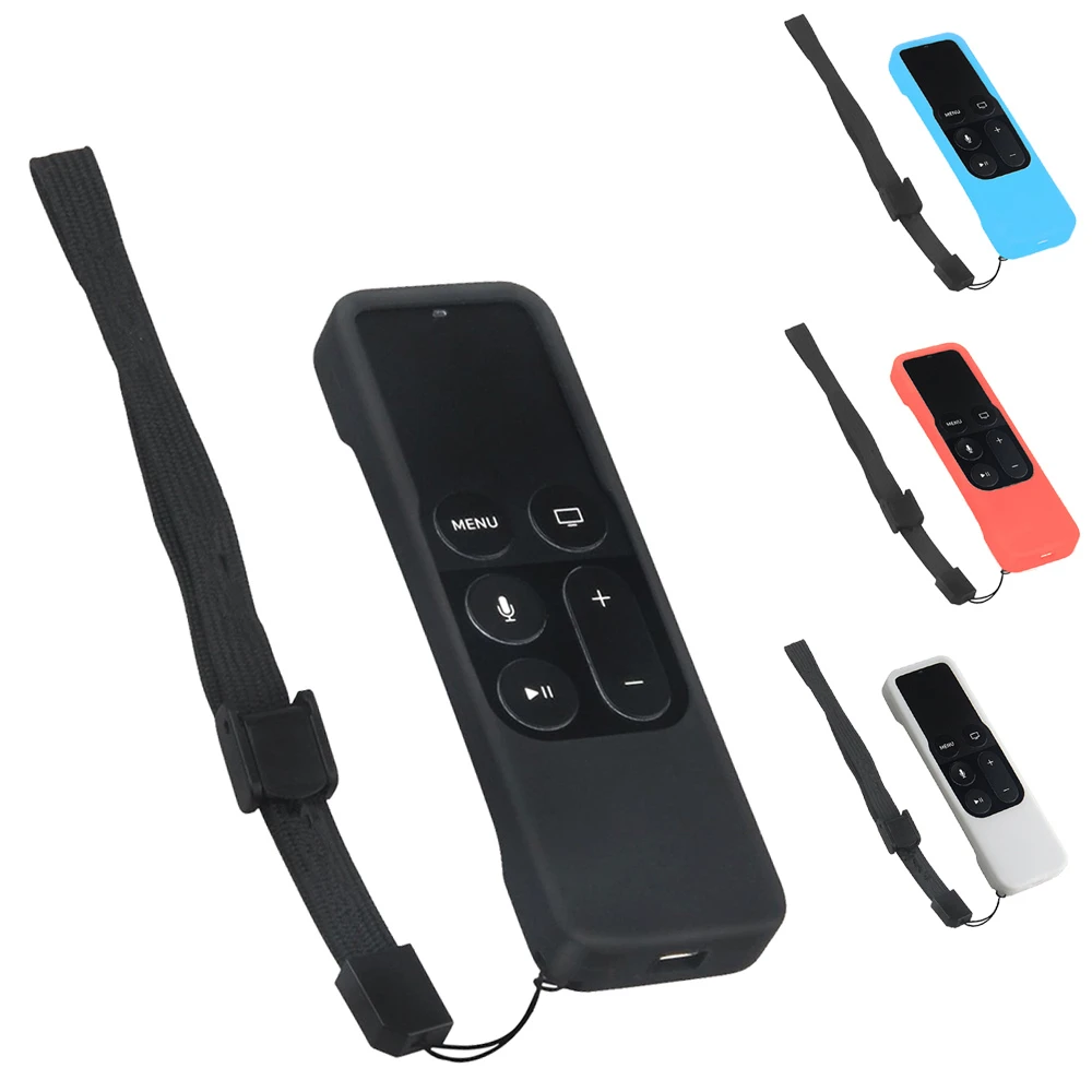 Силиконовый чехол Vococal защитный с ремешком для Apple TV 4 го поколения пультом