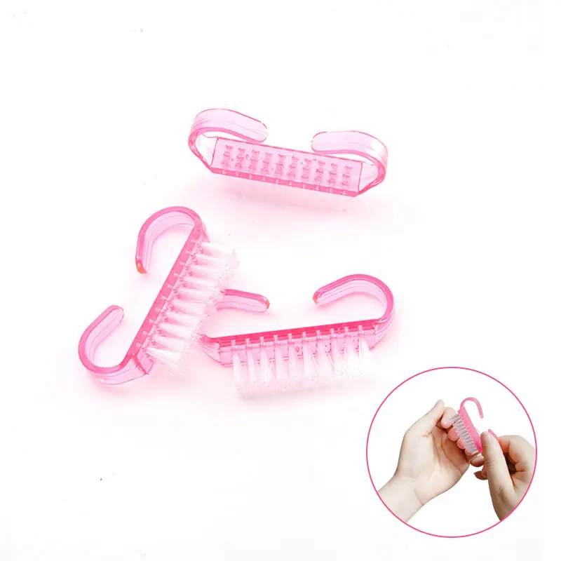 

3Pcs Horn Brush For Nails Art Fingertip DIY Brushes For Manicure Small Dust Plastic Brush Finger Toe Polishing Auxiliary Tools