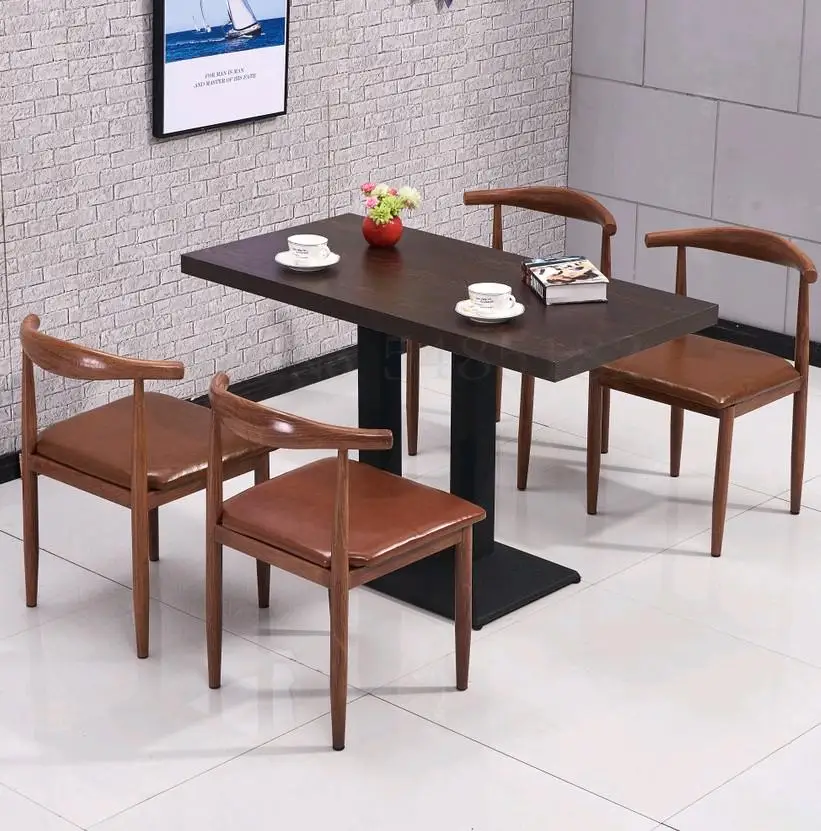 Стол для заведения быстрого питания и стул сочетание закуска чай с молоком