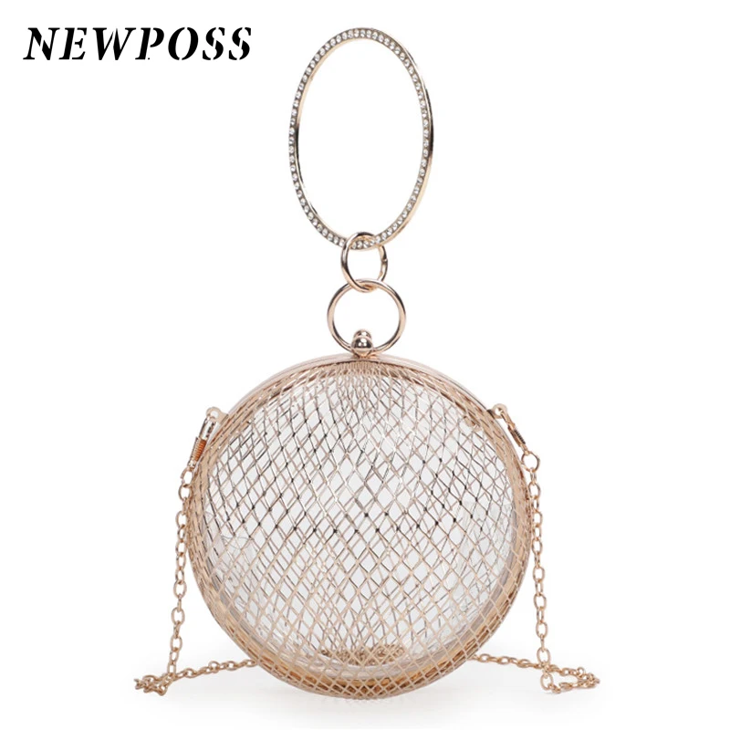 Newposs серебро и Цвет Сумочка для женщин алмаз ужин вечерние вечерний клатч сумка