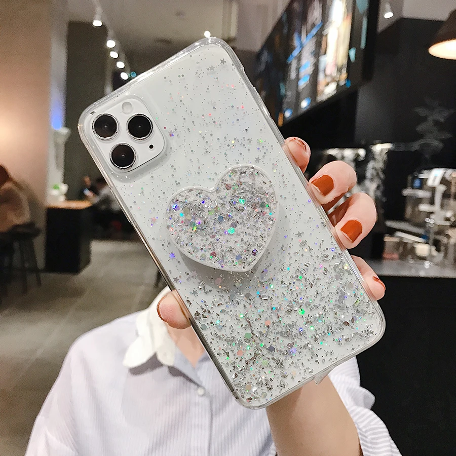 

Holder Stand Case For OPPO A1k Case Glitter On OPPO A9 A5 2020 Realme 7 7i C17 C2 X50 6 5 3 Pro A91 A83 A79 A73 A71 A8 A52 K5 K3