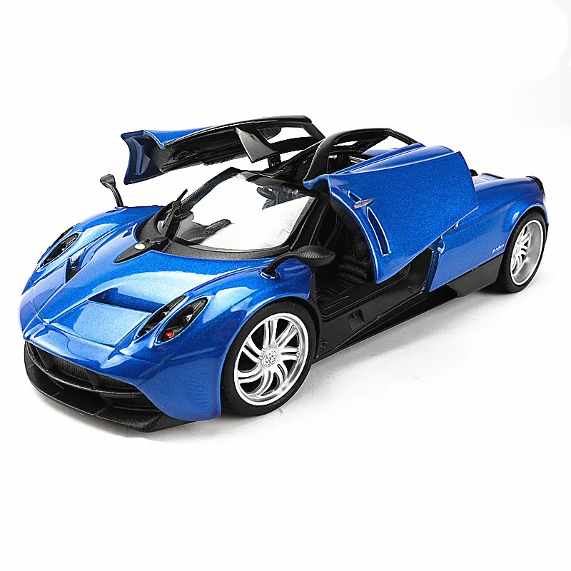 Модель автомобиля Welly в масштабе 1:24 PAGANI HUAYRA blue roadster из сплава литой под давлением
