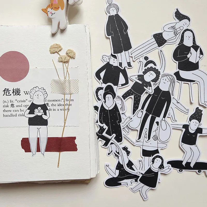 Стикер черный/белый в винтажном стиле 15 цветов Нью-Йорк для рукоделия