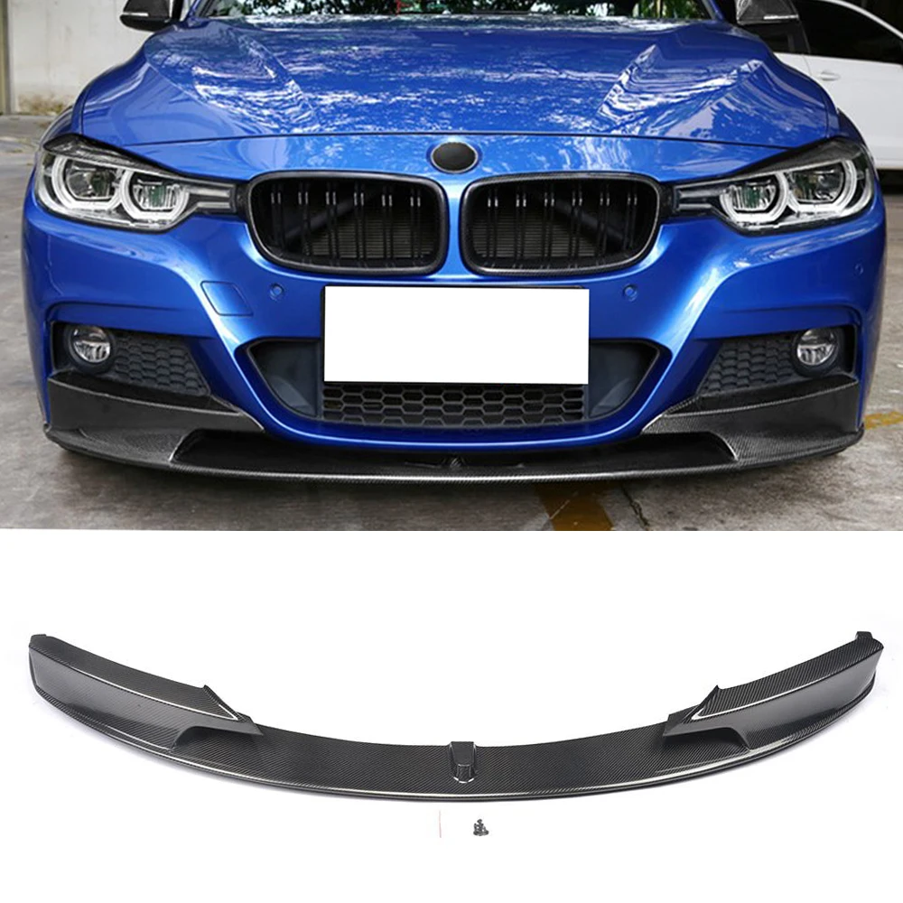 Передний спойлер для подбородка из углеродного волокна/АБС пластика фартук BMW 3