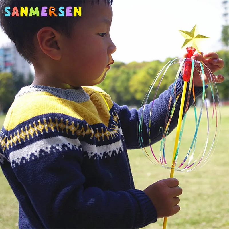 Креативный красочный сверкающий волшебный шпиндель игрушечная палочка