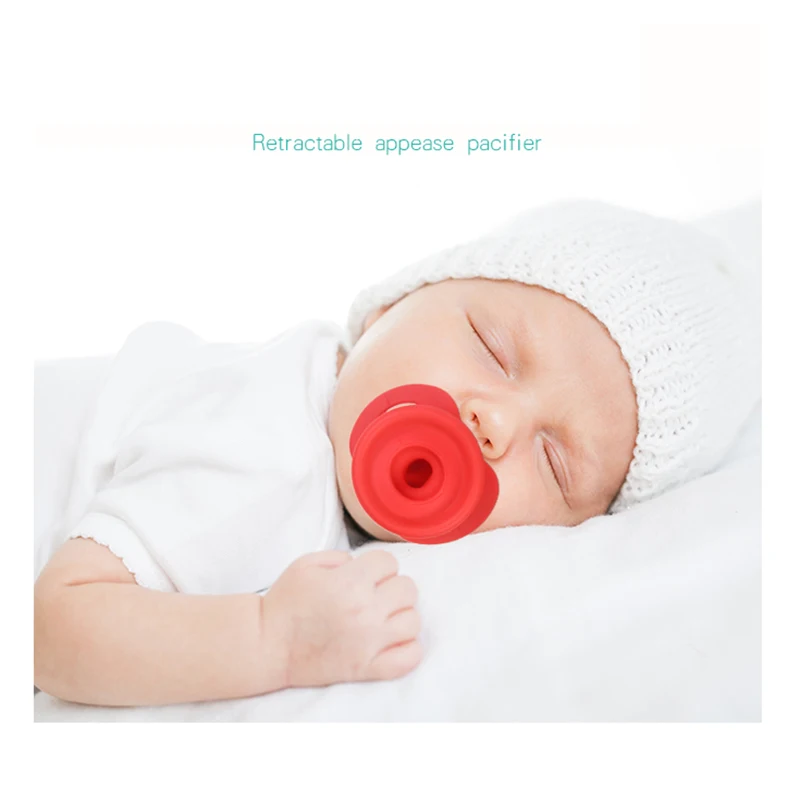 

Силиконовая соска-пустышка для младенцев, пустышка для сна с защитой от пыли, выдвижная, с портативной коробкой