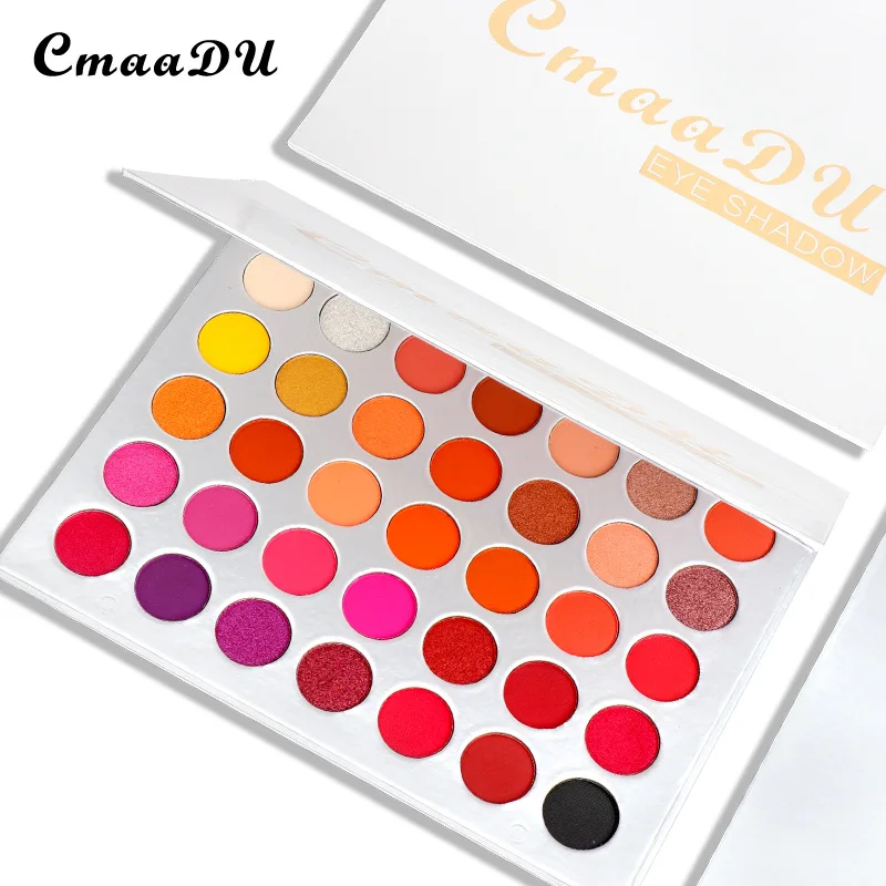 

35 Color Silver Card Matte Eye Shadow for Women Sexy Beauty Metal Waterproof Pearlescent Glitter Eye Shadow Plate for Make Up