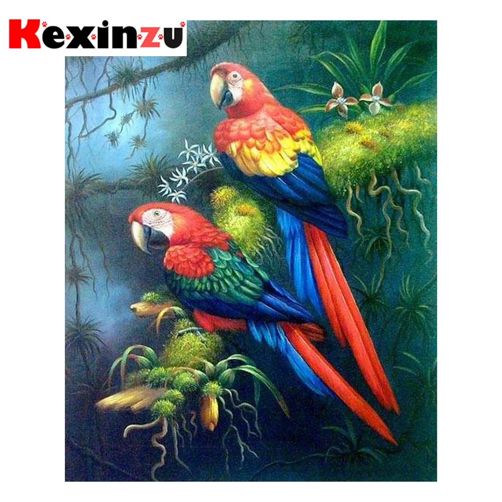 Набор для алмазной 5D вышивки kexinzu картина из квадратных/круглых страз Птичий