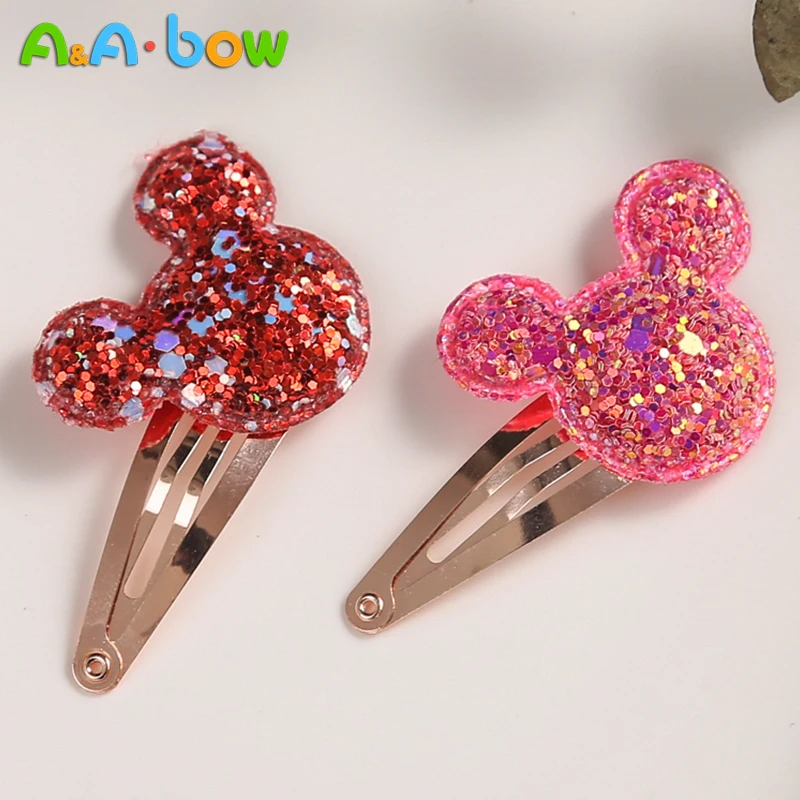 Pasadores de dibujos animados para beb&eacute; y ni&ntilde;a, Clips para el pelo de beb&eacute;, horquillas para chica de 6cm, accesorios para el cabello de 6 colores, 1 Uds.-0