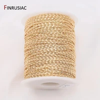 14k real gold plated diy chain for jewelry making 1 9mm chains wholesale handmade jewellery making supplies