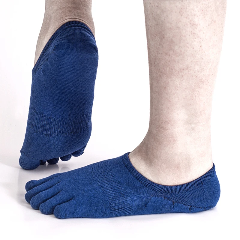 

Simple All-match Invisible Five-finger Socks New Designed Breathable Soft Sports Socks Solid Color Cotton Blend Socks