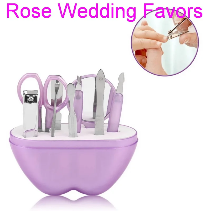 (8sets/Lot)FREE SHIPPING+Creative Apple Design Manicure Set with 9 pcs accessories Wedding&ampBridal Party Giveaways For Guest | Дом и сад