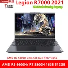 Lenovo Legion R7000 2021 игровой ноутбук AMD R5-5600HR7-5800H GeForce RTX3050 4 Гб 15,6 дюймов Windows 10 металлический корпус с подсветкой