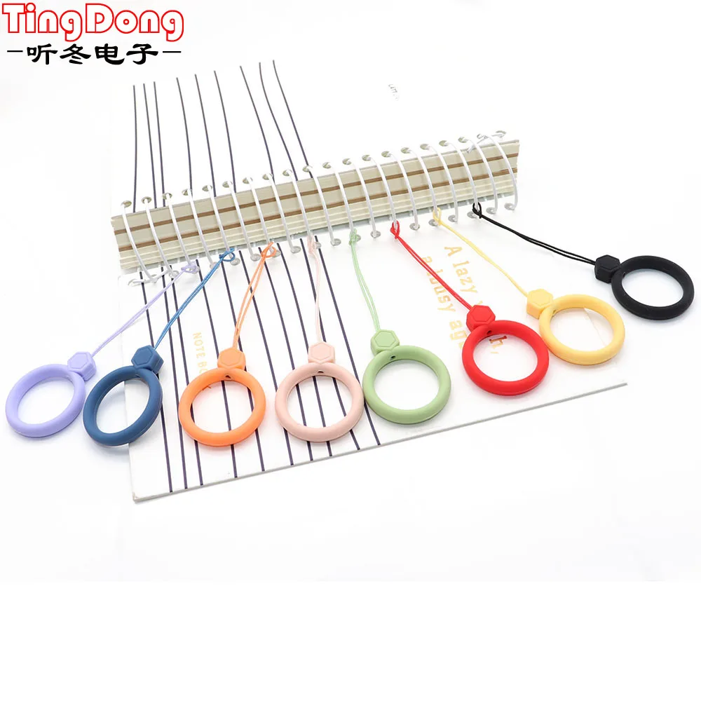 TingDong милый брелок для телефона силиконовый кулон мобильный телефон ремешки
