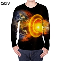 qciv flame long sleeve t shirt men earth 3d printed tshirt galaxy punk rock art long sleeve shirt mens clothing casual fashion