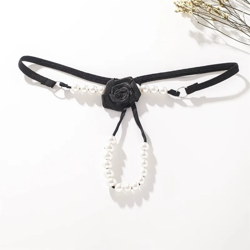 

Эротическое белье для женщин, массажные жемчужные стринги, полностью прозрачные трусики без промежности, сексуальное нижнее белье, большие...