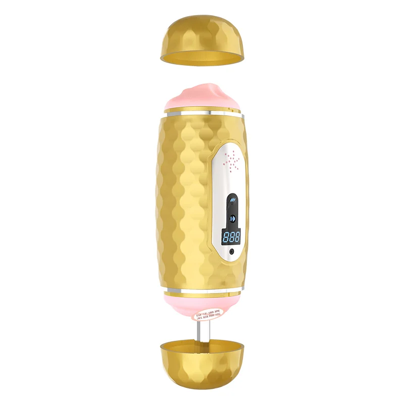 DRAIMIOR Smart Voice Heating Male Masturbator Double Heads Realist Vagina Blowjob Oral Sex Toys For Glans Exerciser Shop | Красота и