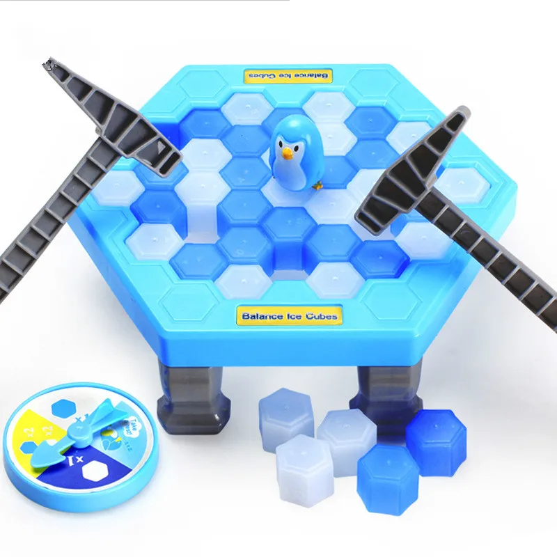 

Beat Penguin Ice Breaker Demolition Wall Toy Penguin Table Game Parent-Child Interactive Educational Toy Children Gift Home Game