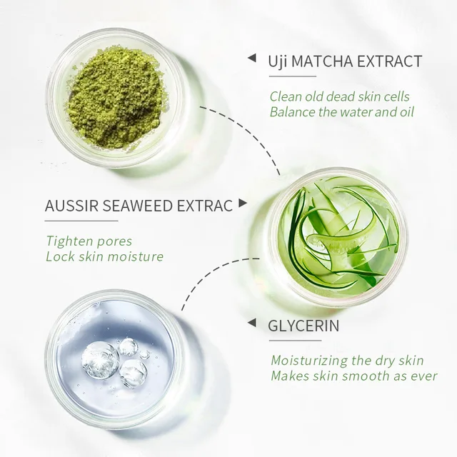 LAIKOU Matcha Exfoliating Peeling Gel Facial Scrub Moisturizing Whitening Nourishing Repair Scrubs Face Cream Beauty Skin Care 4