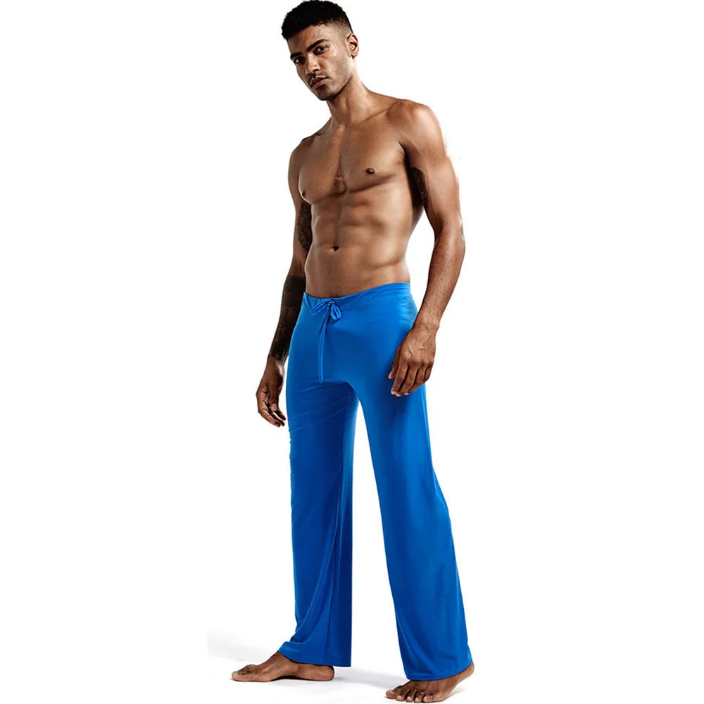 

New Mens Yoga Pants Elastic Waistband Fitness Training Joggers Loose Lightweight Slacks Beach Fashion Casual Pants