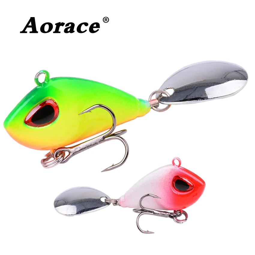 

1PCS 20mm-35mm Metal Mini VIB Fishing Lure 6g-22g Winter Ice Fishing Tackle Pin Crankbait Vibration Spinner Sinking Bait