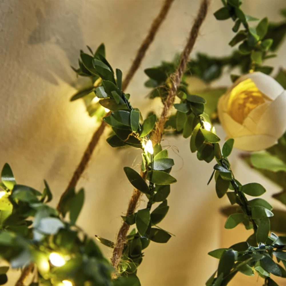 5M сказочных розовых цветов Свадебная вечеринка Декор крошечные листья гирлянда