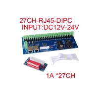 ws dmx 27ch rj45 dipc dmx512 controller 27 channel decoder dc12v 24v 27a