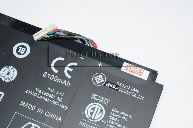 Оригинальный аккумулятор JIGU для ноутбука 7 5 В 47WH 21CP4/63/114-2 AP13F3N ACER Aspire S7-392 |