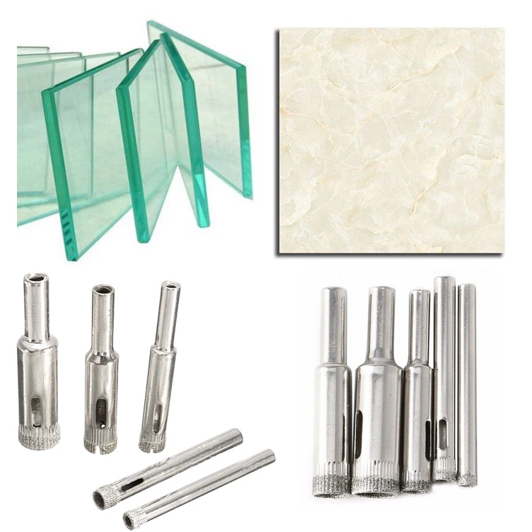 New 5pcs 5-12mm Diamond Glass Drill Bit Marble Ceramic Tile Hole Cutter Cutting Tools Set Electric Tool Accessories | Инструменты