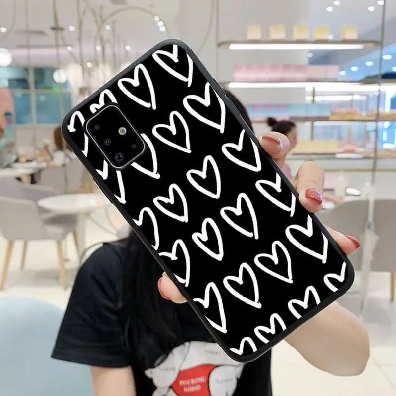 

heart-shaped pattern Phone Case For Samsung Note 3 4 5 8 9 10 20 Pro Lite Mate 21 30 31 S Fundas Cover