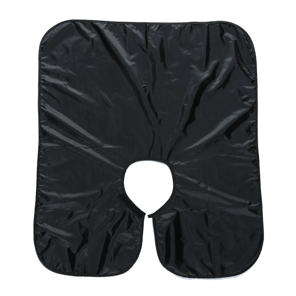

Hairdressing Salon Apron Hair Cloth for Barbershop Water Resistant Hair Cutting Cape Black Shampoo Cloth