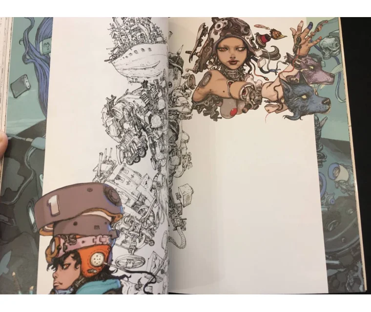 Kim Jung Gi & Terada Katsuya illustration Collection Book Jung-Gi Works Sketch Manuscript Line Drawing | Канцтовары для офиса и