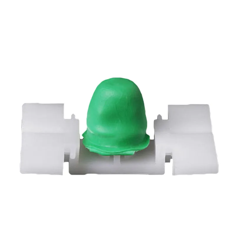 

31*20mm Door Clips White+Green Fasteners Push pin Rivet Side Trim Bump