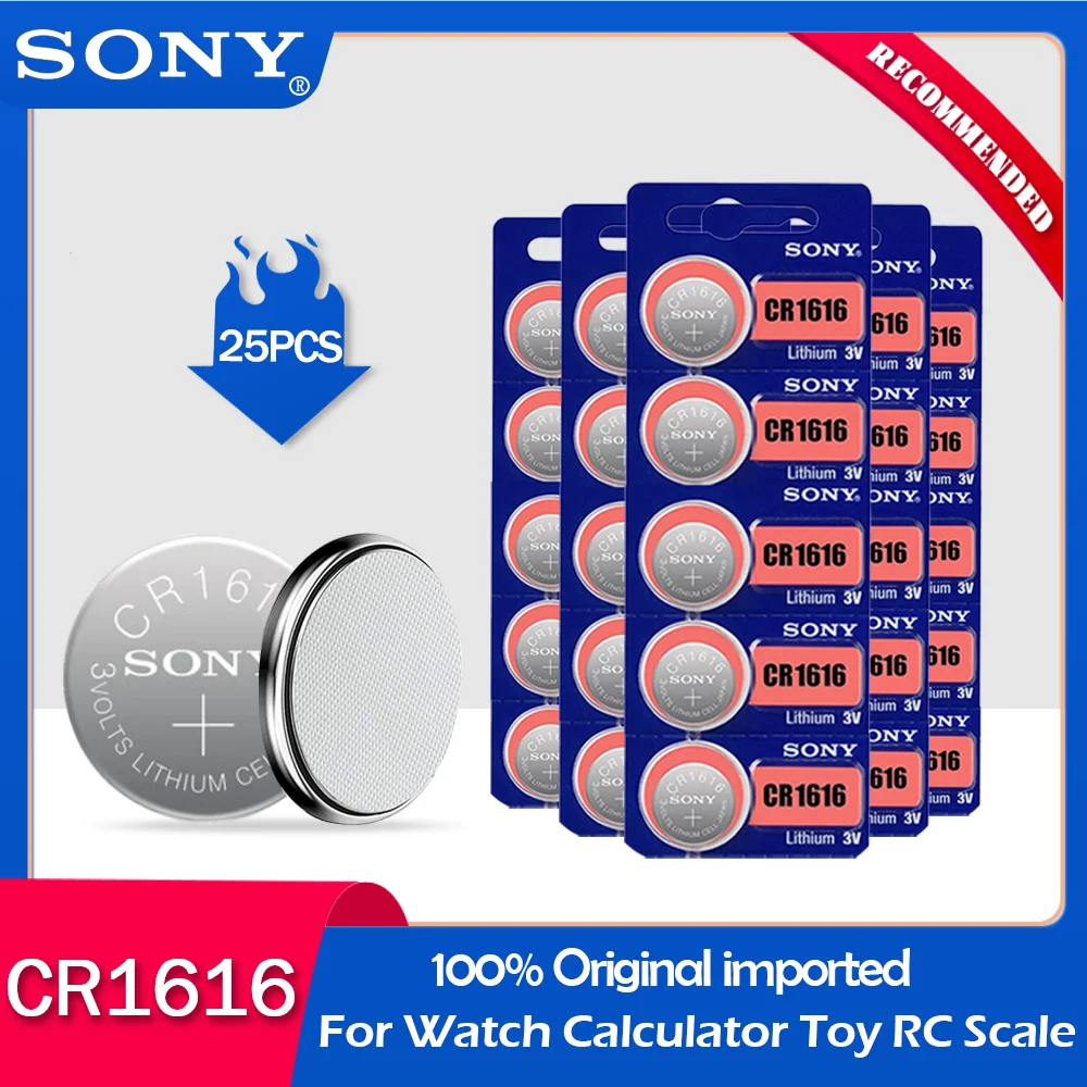 25 шт. оригинальный sony CR1616 3 В литиевая батарея для автомобильного ключа