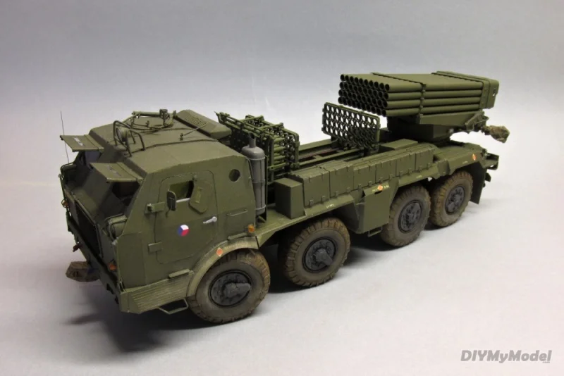 DIYMyModeI Чешский rm70 122 мм реактивная Рукоделие Набор бумажных моделей ручной работы