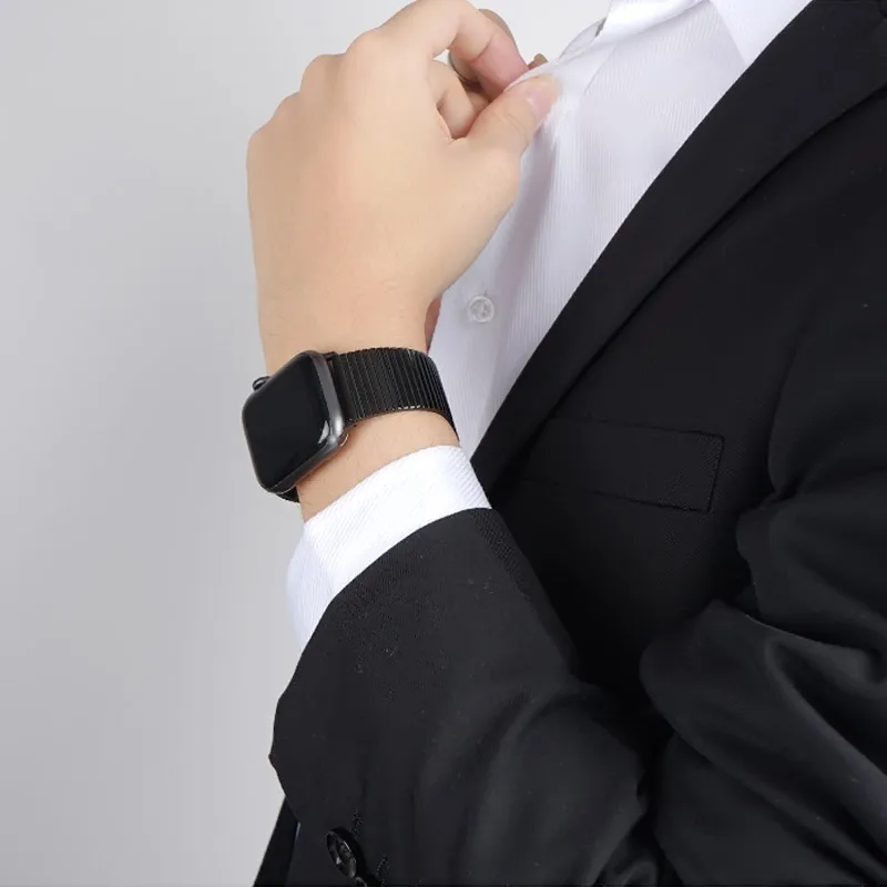 

For Apple Watch 6 5 SE Band 40mm 44mm Stainless Steel Metal Strap For Apple Watch Band 42mm 38mm Correa Bracelet iWatch 3 2 band