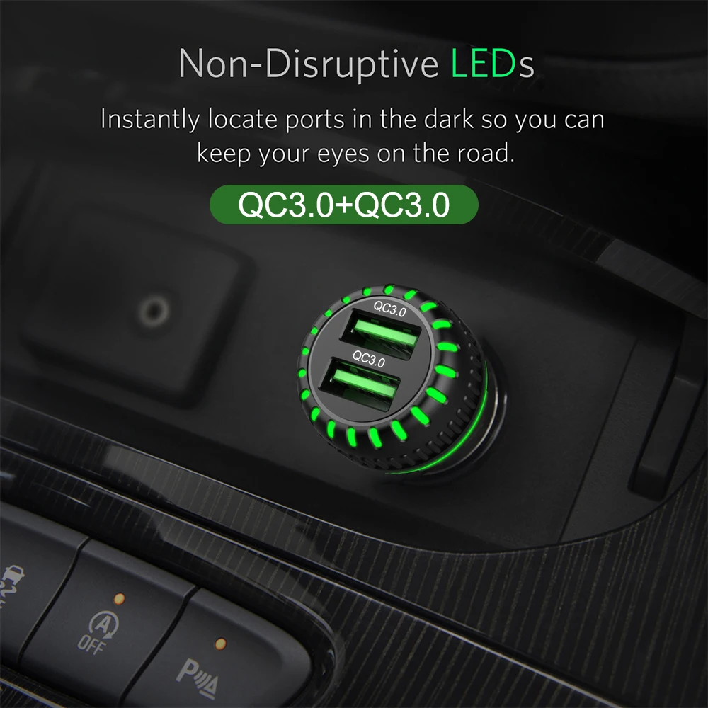 Быстрая зарядка 3 0 USB Автомобильное зарядное устройство для смартфона Высокое