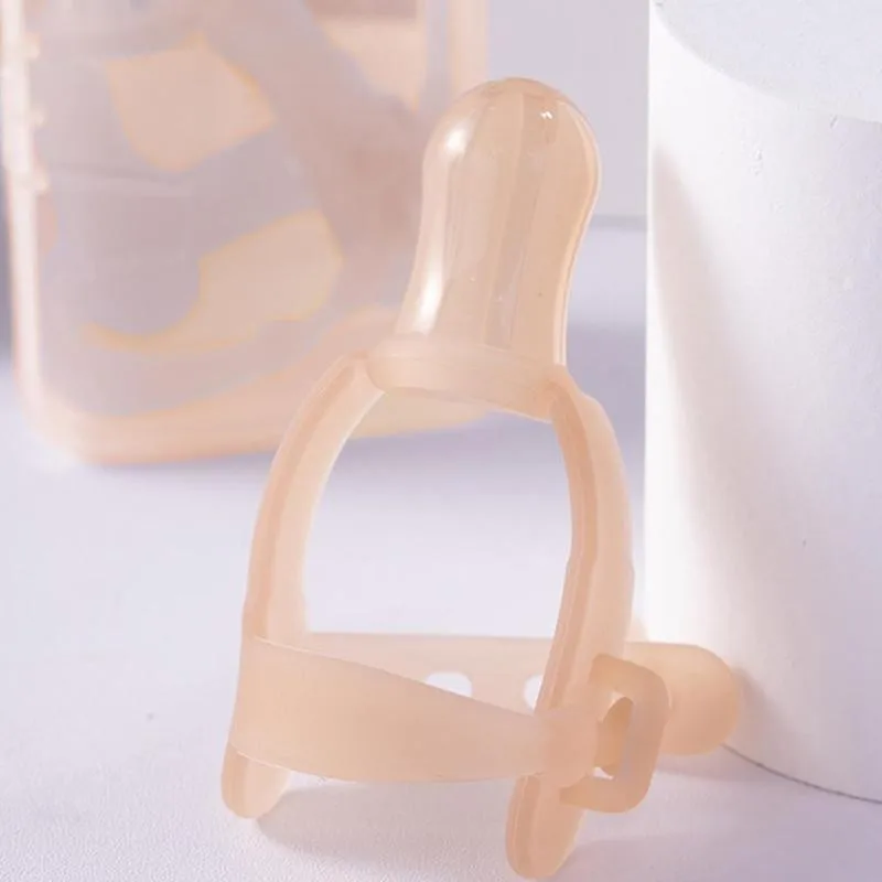 

1pc Safe And Non-toxic Children's Silicone Anti-sucking Hand Molars Gloves Prevent Finger Deformation Wristband Finger Gutta